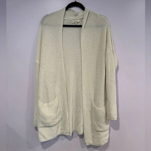 La Miel white oversized cardigan